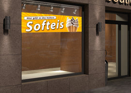 PVC-Banner oder Klebefolie LECKERES SOFTEIS YS3 - 0