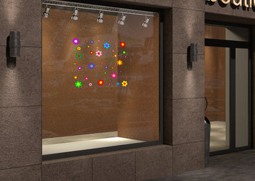 Klebefolie VINTAGE BLUMEN 46 Stück Konturschnitt - 0