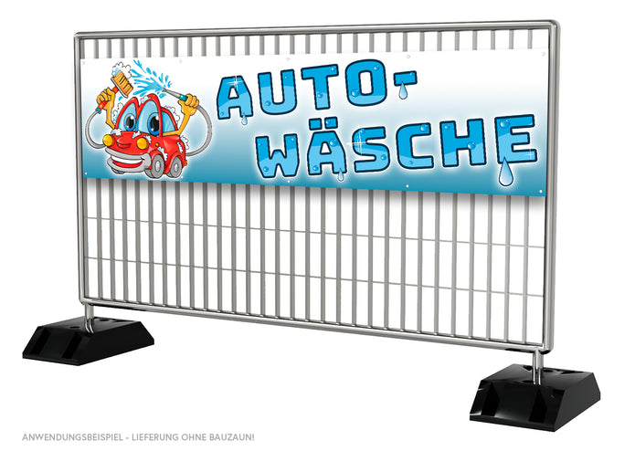 PVC-Banner oder Klebefolie AUTOWÄSCHE