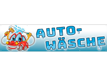 PVC-Banner oder Klebefolie AUTOWÄSCHE