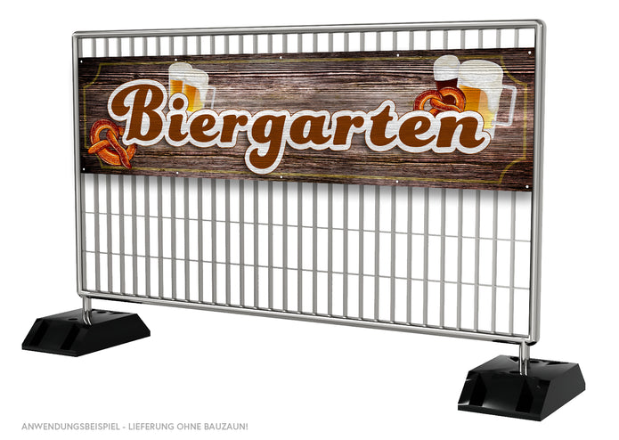 PVC-Banner oder Klebefolie BIERGARTEN