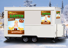 Klebefolie oder Fotokarton BIERGARTEN GEÖFFNET-4