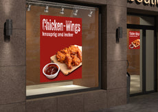 Klebefolie oder Fotokarton CHICKEN-WINGS knusprig und lecker-2