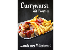 Klebefolie oder Fotokarton CURRYWURST MIT POMMES-1