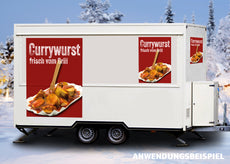 Klebefolie oder Fotokarton CURRYWURST frisch vom Grill-3