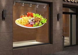 Klebefolie DÖNER MIT POMMES & SALAT Konturschnitt - 0