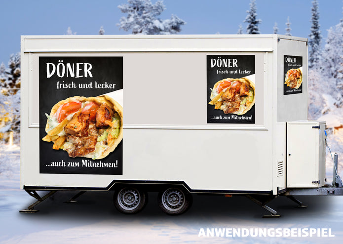 Klebefolie oder Fotokarton DÖNER frisch und lecker