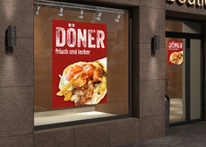 Klebefolie oder Fotokarton DÖNER frisch und lecker-2