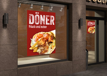 Klebefolie oder Fotokarton DÖNER frisch und lecker - 0