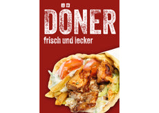 Klebefolie oder Fotokarton DÖNER frisch und lecker-1