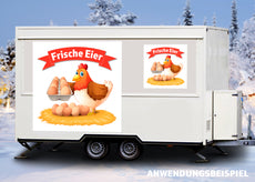 PVC-Banner oder Klebefolie FRISCHE EIER-3