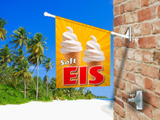 Fahne SOFTEIS Vanille inkl. Halterung-2