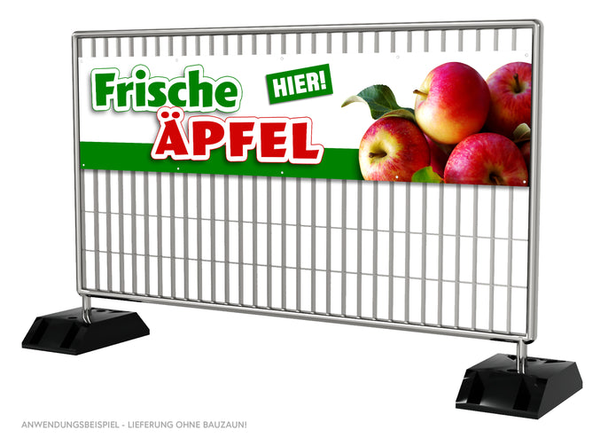 PVC-Banner oder Klebefolie FRISCHE ÄPFEL