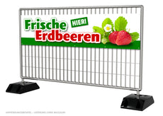 PVC-Banner oder Klebefolie FRISCHE ERDBEEREN-4