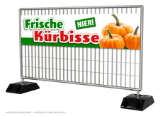 PVC-Banner oder Klebefolie FRISCHE KÜRBISSE-4