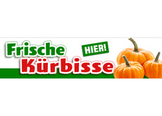 PVC-Banner oder Klebefolie FRISCHE KÜRBISSE-1