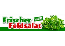 PVC-Banner oder Klebefolie FRISCHER FELDSALAT-1
