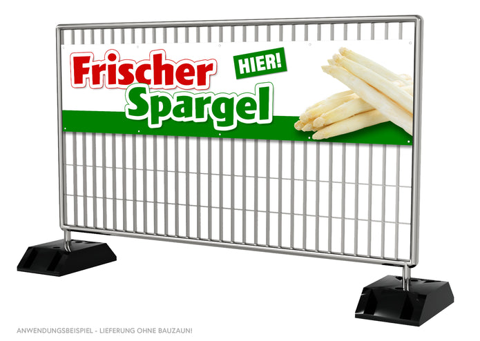 PVC-Banner oder Klebefolie FRISCHER SPARGEL