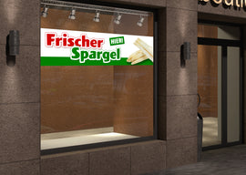 PVC-Banner oder Klebefolie FRISCHER SPARGEL - 0