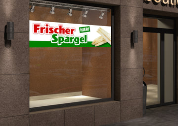 PVC-Banner oder Klebefolie FRISCHER SPARGEL - 0