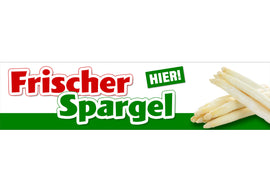 PVC-Banner oder Klebefolie FRISCHER SPARGEL