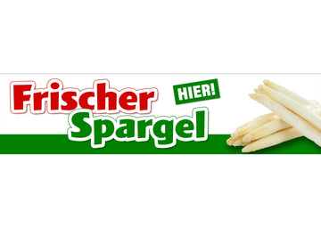 PVC-Banner oder Klebefolie FRISCHER SPARGEL