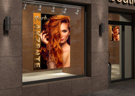 Klebefolie oder Fotokarton FRISEUR - FARB-AKZENTE - 0