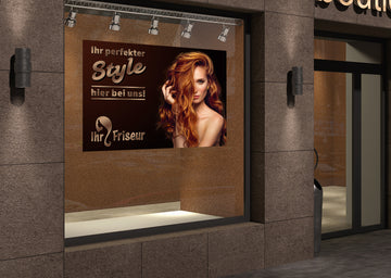 Klebefolie oder Fotokarton FRISEUR - IHR PERFEKTER STYLE - 0