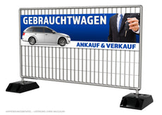 PVC-Banner oder Klebefolie GEBRAUCHTWAGEN AN- & VERKAUF blau-4