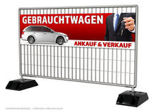 PVC-Banner oder Klebefolie GEBRAUCHTWAGEN AN- & VERKAUF rot-4