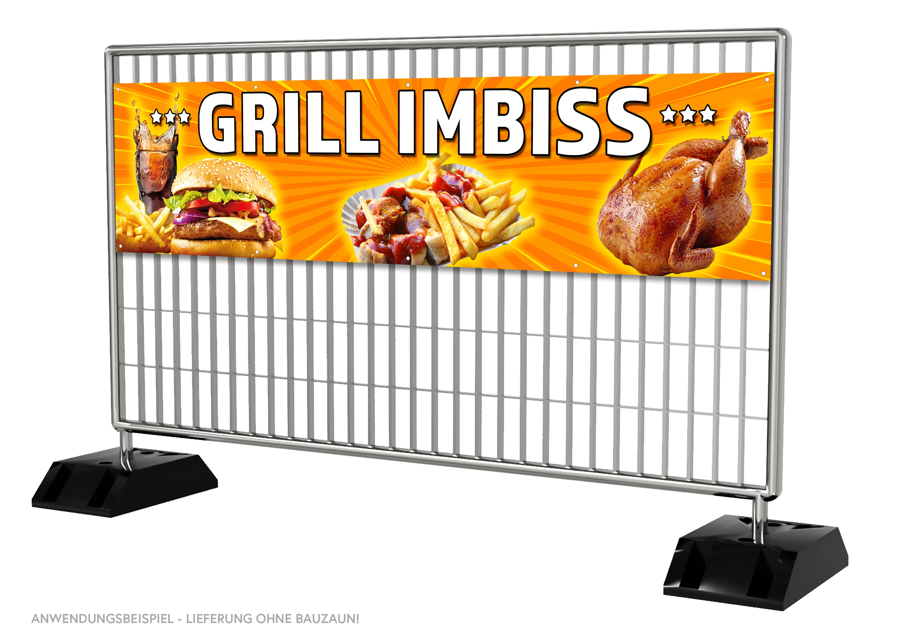 PVC-Banner oder Klebefolie GRILL-IMBISS