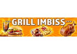 PVC-Banner oder Klebefolie GRILL-IMBISS