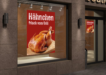 Klebefolie oder Fotokarton HÄHNCHEN frisch vom Grill - 0