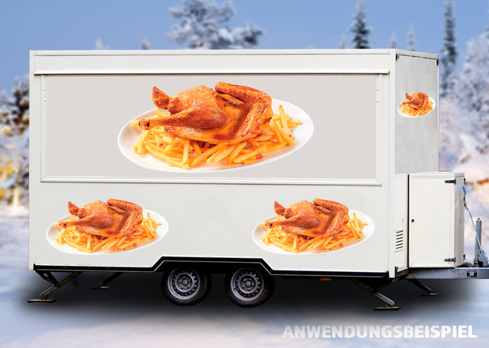 Klebefolie HÄHNCHEN MIT POMMES Konturschnitt