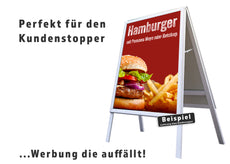 Klebefolie oder Fotokarton HAMBURGER MIT POMMES MAYO ODER KETCHUP-4