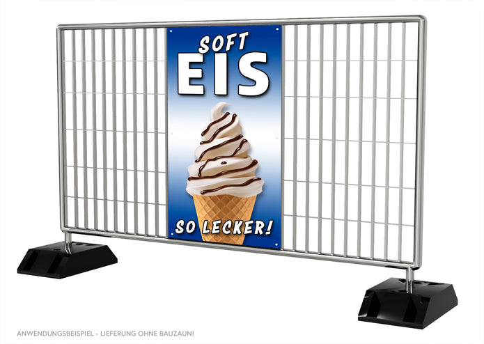 PVC-Banner oder Klebefolie SOFTEIS SO LECKER BB1