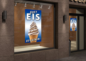 PVC-Banner oder Klebefolie SOFTEIS SO LECKER BB1 - 0