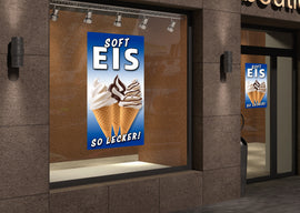 PVC-Banner oder Klebefolie SOFTEIS SO LECKER BB3 - 0
