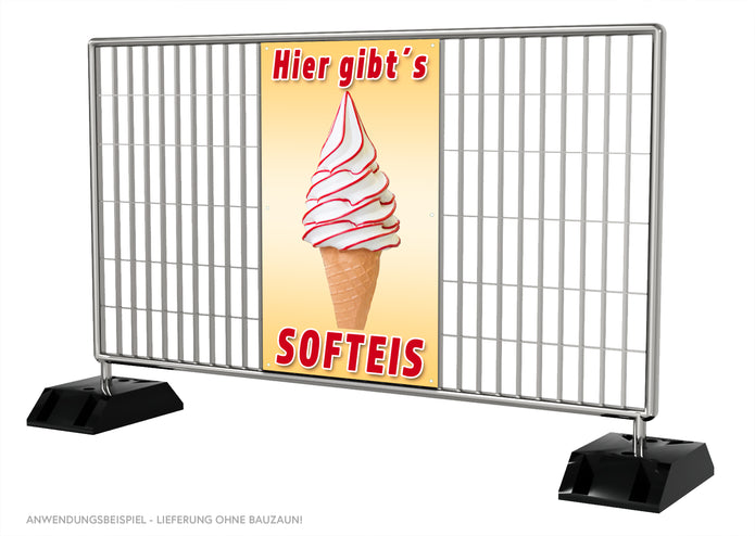 PVC-Banner oder Klebefolie HIER GIBT'S SOFTEIS