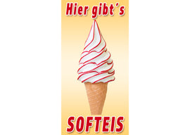 PVC-Banner oder Klebefolie HIER GIBT'S SOFTEIS