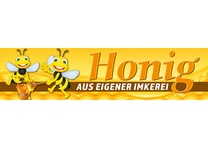 PVC-Banner oder Klebefolie HONIG AUS EIGENER IMKEREI