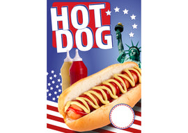 Klebefolie oder Fotokarton HOT DOG
