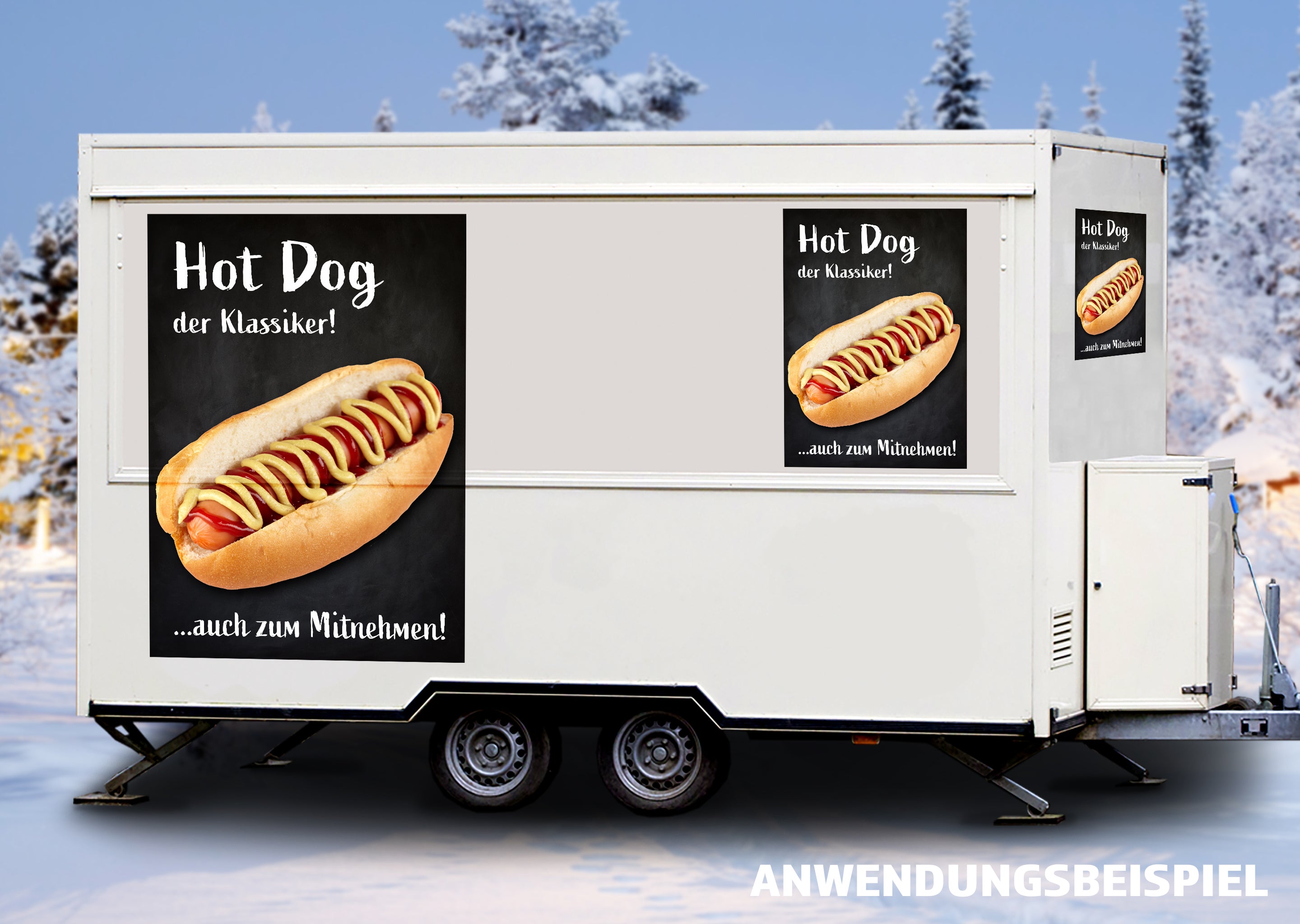 Klebefolie oder Fotokarton HOT DOG der Klassiker