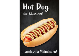 Klebefolie oder Fotokarton HOT DOG der Klassiker