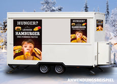 Klebefolie oder Fotokarton HUNGER? LECKERE HAMBURGER-3