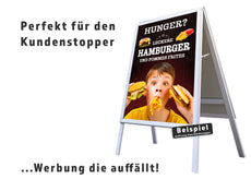 Klebefolie oder Fotokarton HUNGER? LECKERE HAMBURGER-4