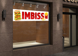 PVC-Banner oder Klebefolie IMBISS - 0