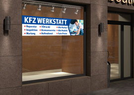 PVC-Banner oder Klebefolie KFZ-WERKSTATT - 0