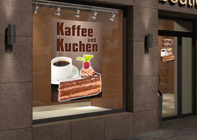 Klebefolie oder Fotokarton KAFFEE UND KUCHEN - 0