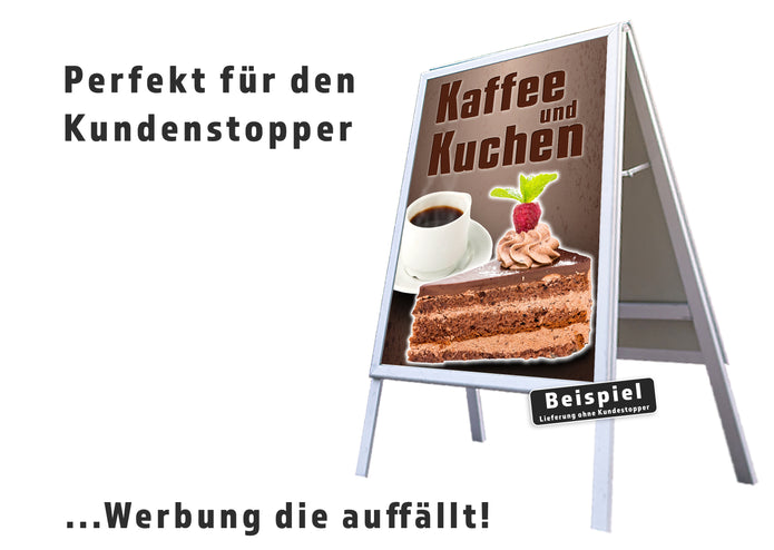 Klebefolie oder Fotokarton KAFFEE UND KUCHEN